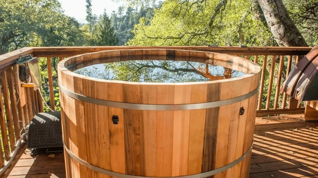 houten hottub