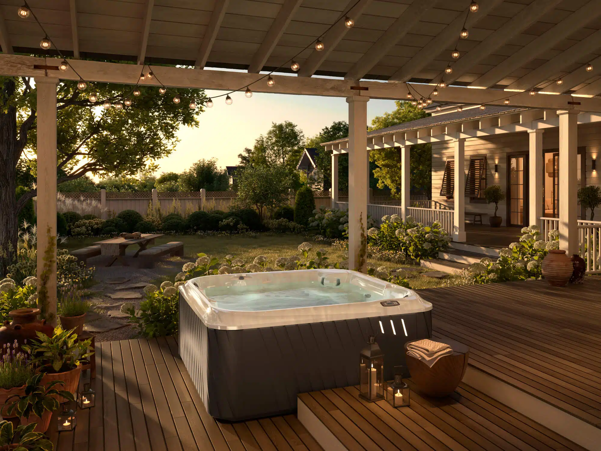 Jacuzzi in tuin