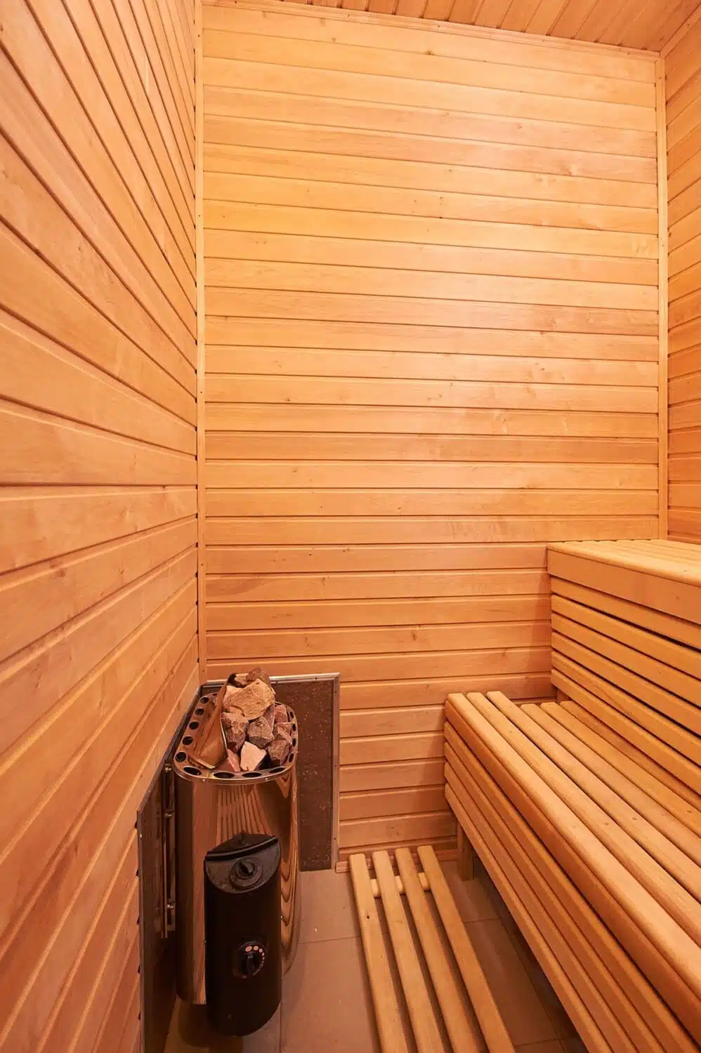 Sauna binnenkant showroom Joure
