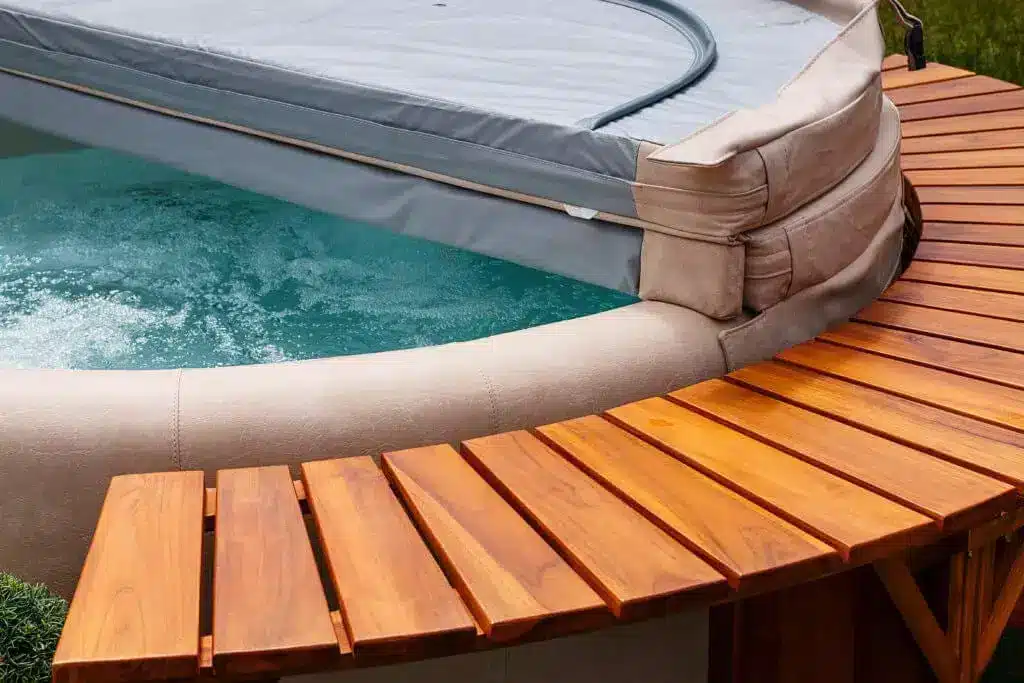 Materialen van een hottub