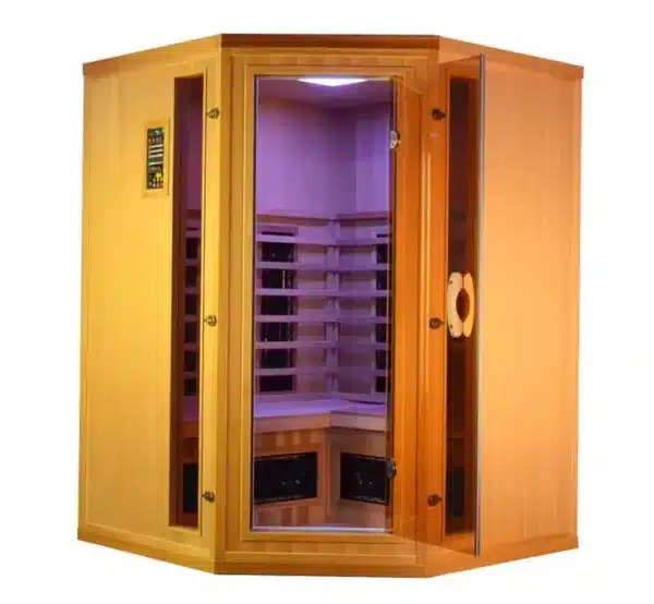 Model MN 140 hoek De Luxe met glasdeur